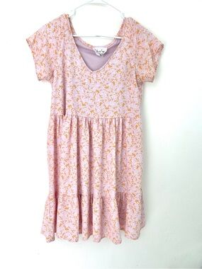 Sadie Sage Anthropologie Babydoll Dress Sz S Tiered Fairy Floral Cottagecore